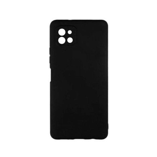 Silicone Case with Camera Shield for Samsung Galaxy A22 5g Black